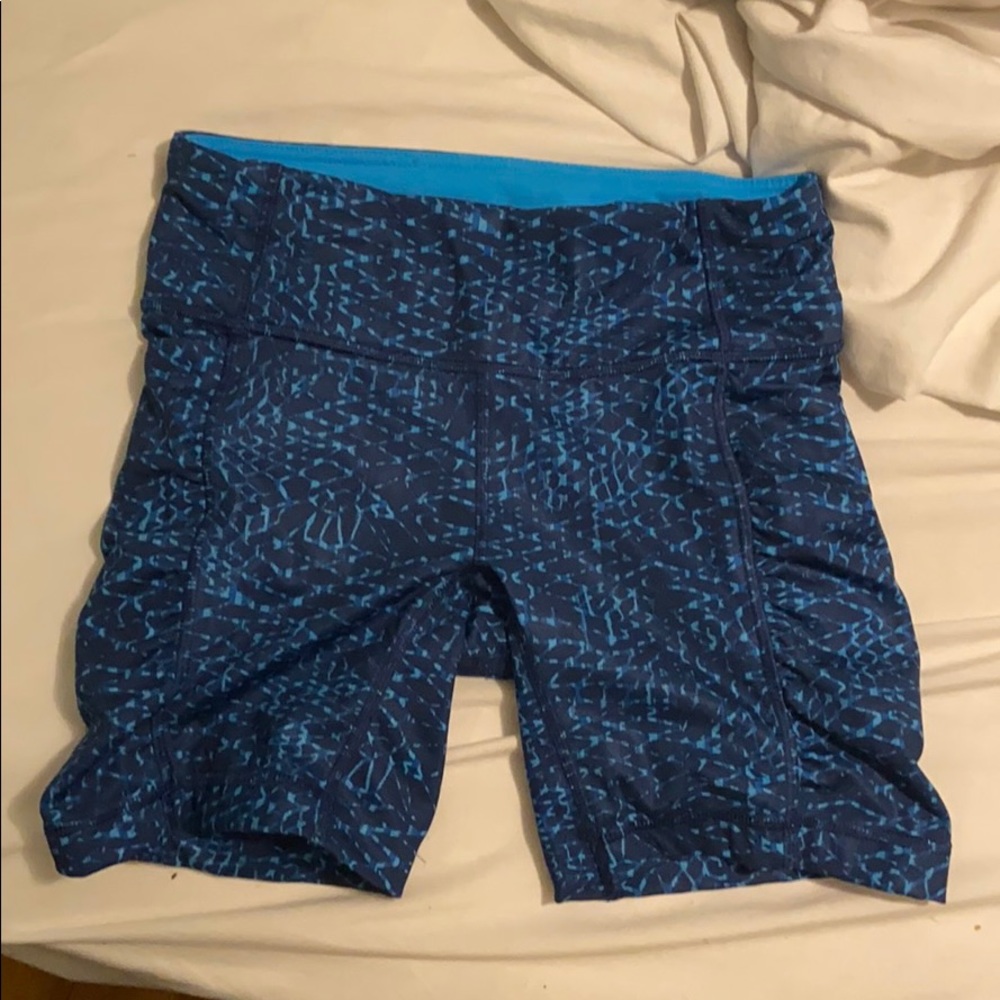 blue lululemon shorts